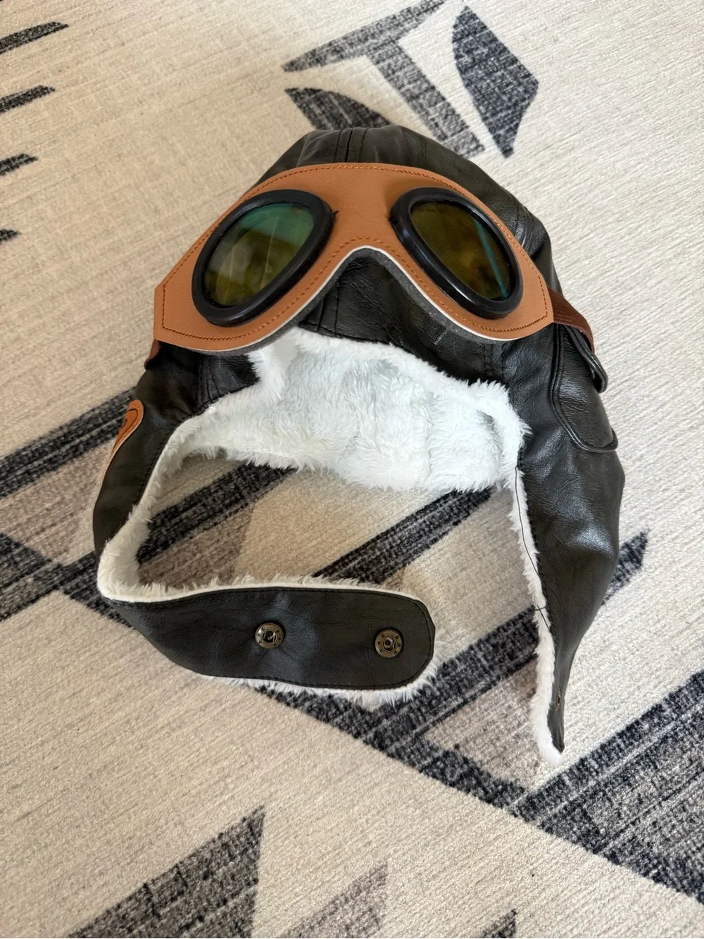 NEW Kids Pilot Aviator Trapper Hat with Goggles